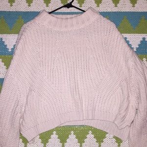 Kendall & Kylie Cropped Knit Sweater